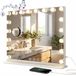 Bayt Hollywood Spiegel - Spiegel - Hollywood Spiegel 80x60 - Dimbaar - 10x Vergroting - Met Verlichting en Bluetooth - 80x60 - Wit