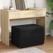 Prolenta Maison Exclusive - Voetenbankje, zwart, 61 x 41 x 40 cm, bekleed met stof en gemaakt van spaanplaat