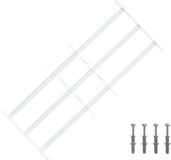 vidaXL Beveiligingsrooster voor ramen met 3 kruisbalken, 3 stuks, 63-114 cm