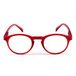 Contacta, Wall Street leesbril voor dames en heren, licht en functioneel, frame met flexibele stangen, kleur rood, dioptrie + 2,50, verpakking met brillenkoker, 26 g