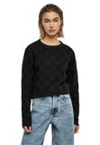 Urban Classics Check Knit Sweater/trui Zwart XS