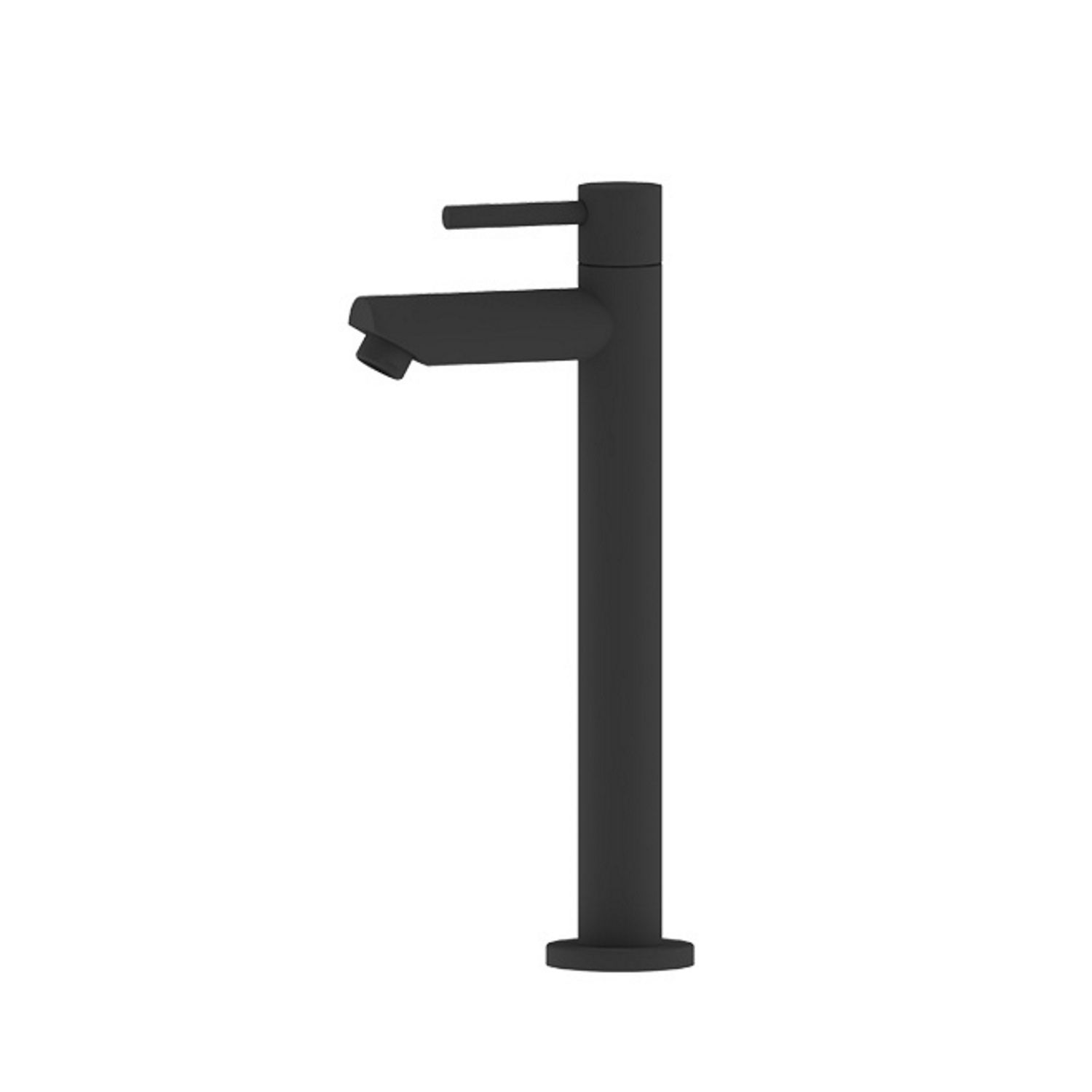 Sanilux Mia Fonteinkraan Hoge Opbouw Messing Mat Zwart