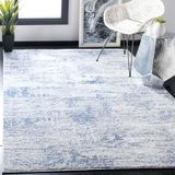 Safavieh Modern Abstract Geweven Vloerkleed, Amelia Collectie, ALA700, Ivoor & Blauw, 122 x 183 cm