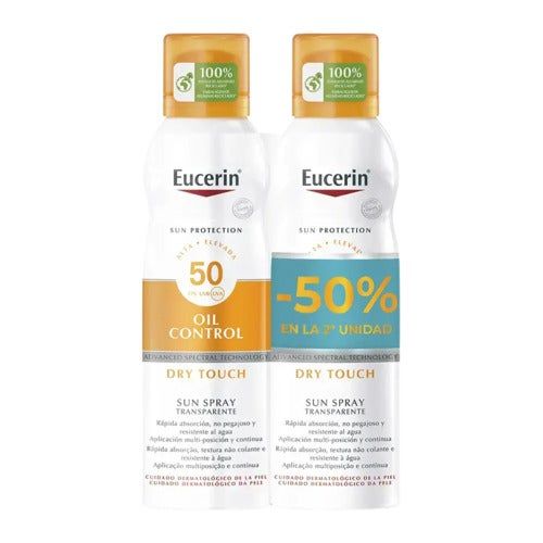 Eucerin Sun Protection Oil Control Dry Touch Sun Spray SPF 50 Duo Set