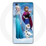 Maniacase Hoesje voor Huawei P8 Sneeuwkoningin Elsa Anna Olaf