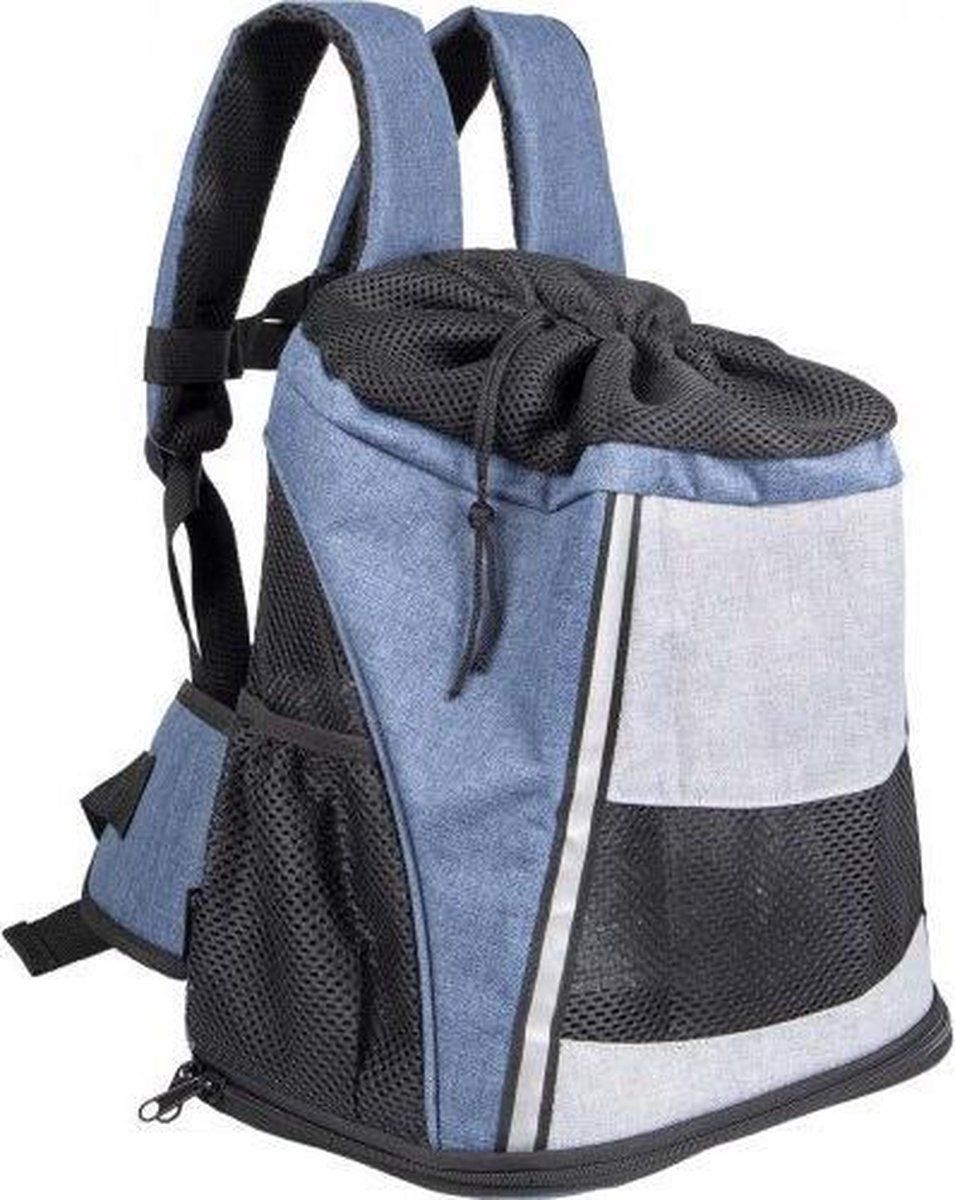 FLAMINGO Hondentas Timi - Buikdrager - Blauw - 34x25x37cm