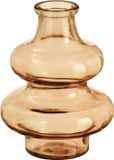 Mica Decorations Bloemenvaas Sira - transparant glas - bruin - D12 x H16 cm