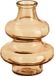 Mica Decorations Bloemenvaas Sira - transparant glas - bruin - D12 x H16 cm