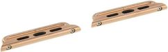 By Qubix Metalen strap connector Goud Geschikt voor Apple Watch 44mm / 45mm / 46mm / 49mm