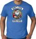 Bellatio Decorations Grote maten foute Kersttrui t-shirt - Dont fuck with Santa - blauw - voor heren - Kerstkleding / Christmas outfit XXXL