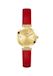 Guess Array Quartz Analoog Horloge Rood Kast Gemaakt Van 100% Roestvrij Staal En Een Bandje Van 100% Echt Leer 28 GW0614L6