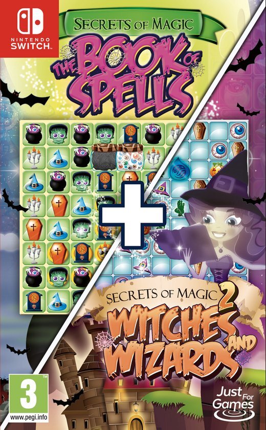 Just for Games Secrets of Magic 1+2: The Book of Spells + Secrets of Magic 2: Witches and Wizards Nintendo Switch