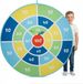 XXL Velcro dartboard Ø 142 cm - Foldable target + 12