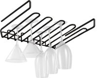 Metaltex Wijnglazenhouder My Crystal - Zwart