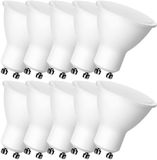 Kwazar Luminaire 10 stuks GU10 LED-lampen 7W, 500 lumen, warm wit 3000K, 120° stralingshoek, vervangt 65W halogeenlampen, reflectorlampen voor plafond- en accentverlichting
