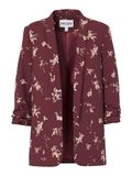 PIECES PCBOSELLA 3/4 PRINTED BLAZER NOOS BC Dames Blazers Tawny Port XL