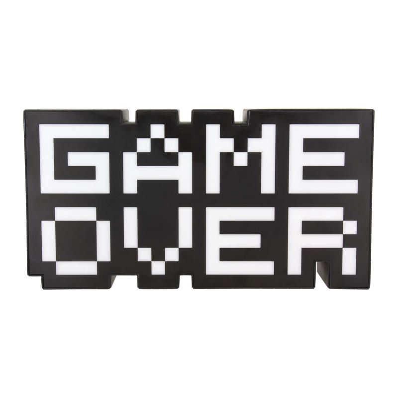 Paladone Game Over Lightbox - USB Powered - Black/White