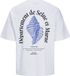 JACK&JONES JORMILOS TEE SS CREW NECK SN T-shirt Homme Blanc Coton XL