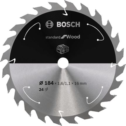 Bosch Cirkelzaagblad - 18,4 cm - 24 tanden - Hardhout/Zachthout