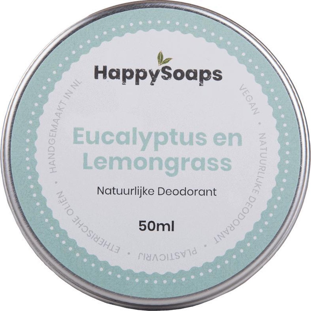 HappySoaps Natuurlijke Deodorant - Eucalyptus en Lemongrass