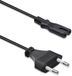 Qoltec Câble d'alimentation - Noir - 1,4 m