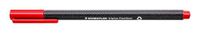 Staedtler Triplus Fineliner Superfine Puntpennen, 0,3 mm, Rood, Doos van 10