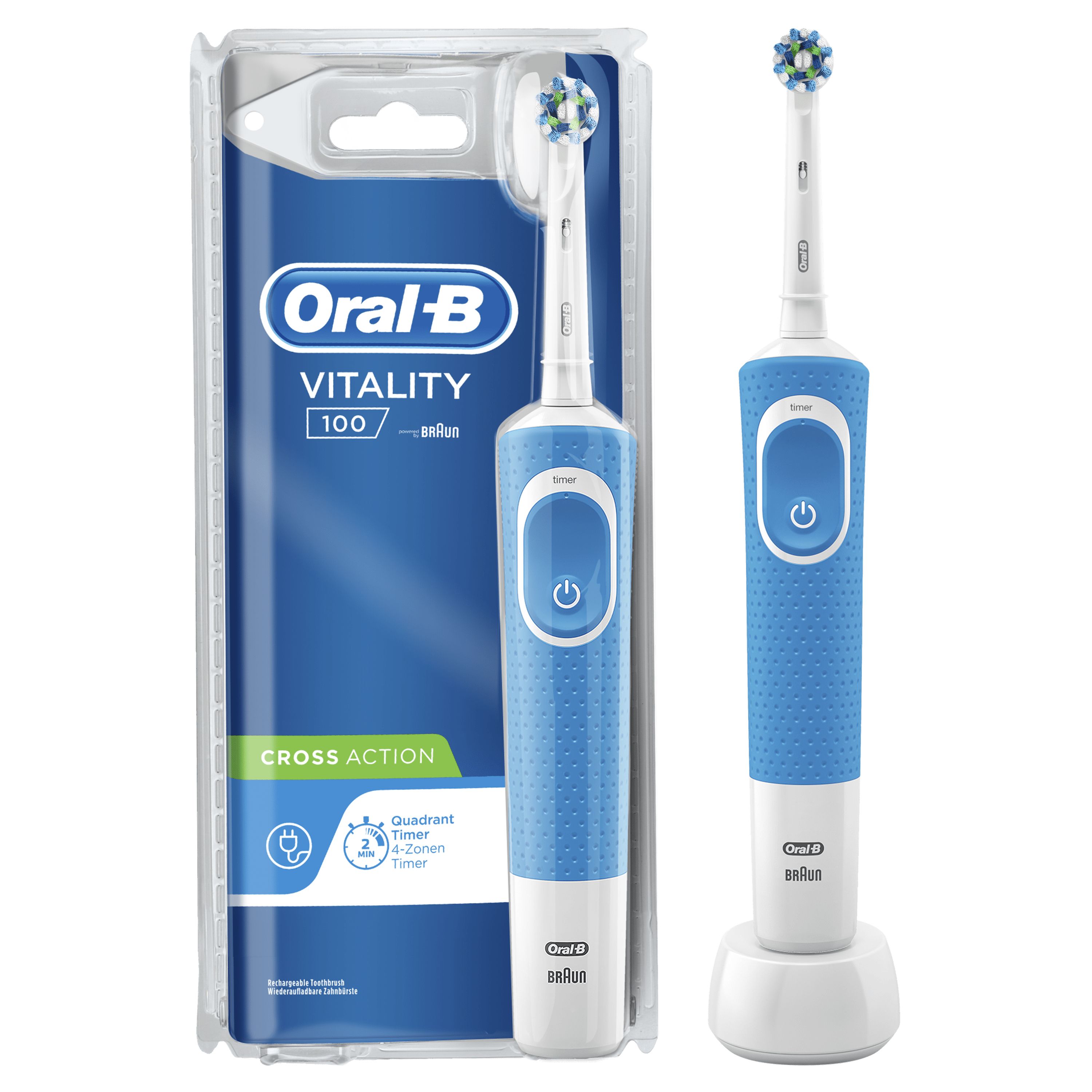 Oral-B Vitality 100 CrossAction Elektrische Tandenborstel - Blauw
