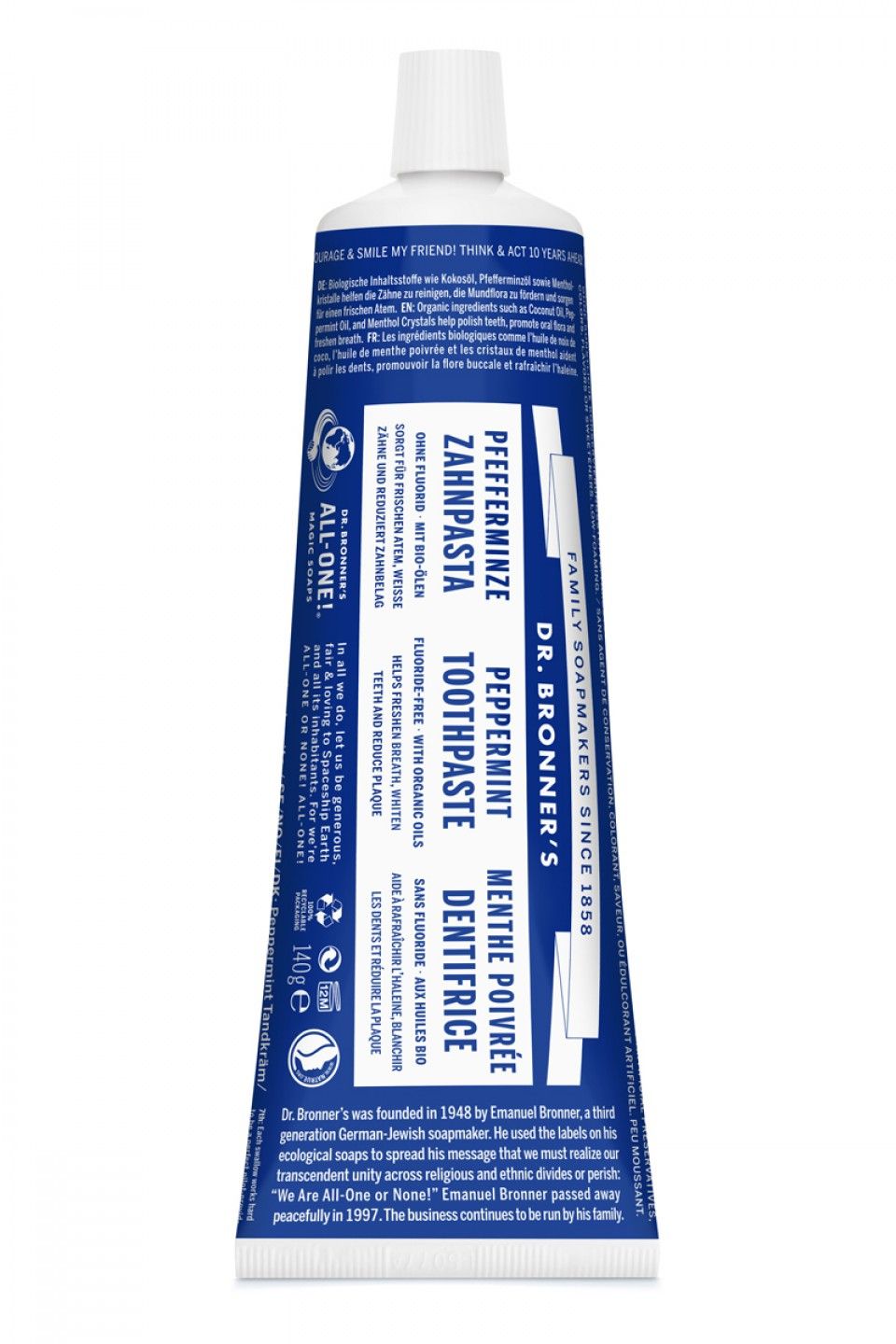 Dr. Bronner's Tandpasta - 140g - Peppermint - Fluoride Free