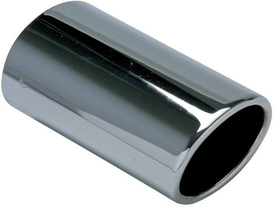 Race sport Uitlaatsierstuk Ovaal 47-51 Mm 17 Cm Rvs-look Zilver