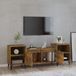 Prolenta Maison Exclusive - TV-meubel van gerookt eikenhout, 160x35x55 cm, gemaakt van houtvezel