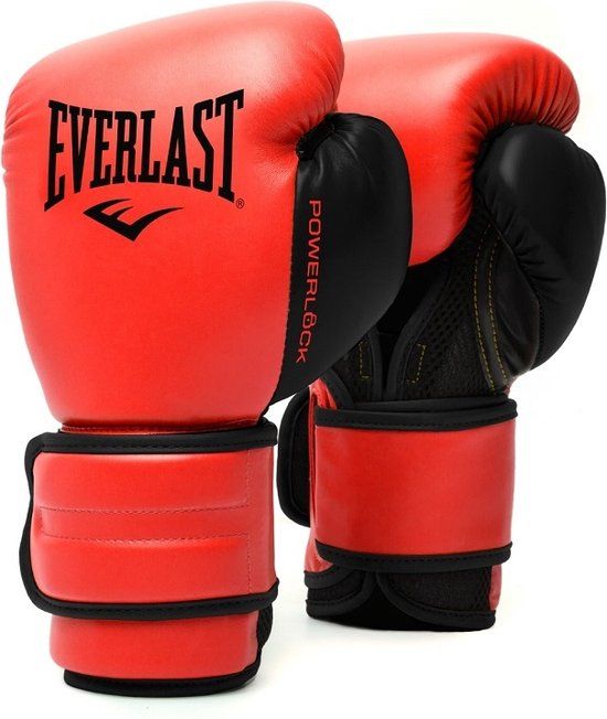 Everlast Powerlock (Kick)bokshandschoenen - Rood - 12oz