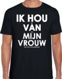 Bellatio Decorations Shoppartners Bv Ik hou er van als mijn vrouw mij laat gitaar spelen shirt - grappig hobby t-shirt zwart heren - Cadeau shirt S
