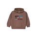s.Oliver sweater met print - bruin