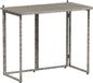 Poly Rattan Table de jardin pliable 90x51x75 cm gris