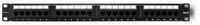 Qoltec Patchpanel - 24 Poorten - Cat.6 UTP - Zwart