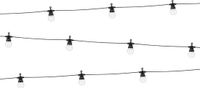 Partydeco Poland - Guirlande lumineuse d'extérieur - Câble lumineux - Blanc chaud - Caoutchouc - 10 lampes