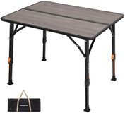 KingCamp Monhike Co. Ltd Campingtafel Meteora Campingklaptafel Klaptafel - Licht Trapsloos - Bruin