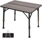 Monhike Co. Ltd Table de camping Meteora Table pliante de camping Table pliante - Lumière en continu - Marron