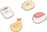 Grupo Erik Pusheen - Set Of 4 Sushi Roll Pin - Multicolours