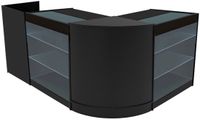 MonsterShop Aries led-winkeltoonbankset - zwart - 90x60x90 cm