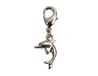 INNSPIRO NICE CHARMS dolfijn metalen hanger met karabijnhaak 12 x 14 mm 25 u, 17x20mm., Metaal, Geen edelsteen