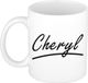 Bellatio Decorations Cheryl Naam koffiemok - wit