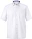 Jan Vanderstorm Chemise - Manche courte - Blanc - Coton - Taille 45/46