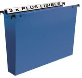 Esselte 10 stuks hangmappen voor laden VMG - PP bodem 50 mm blauw