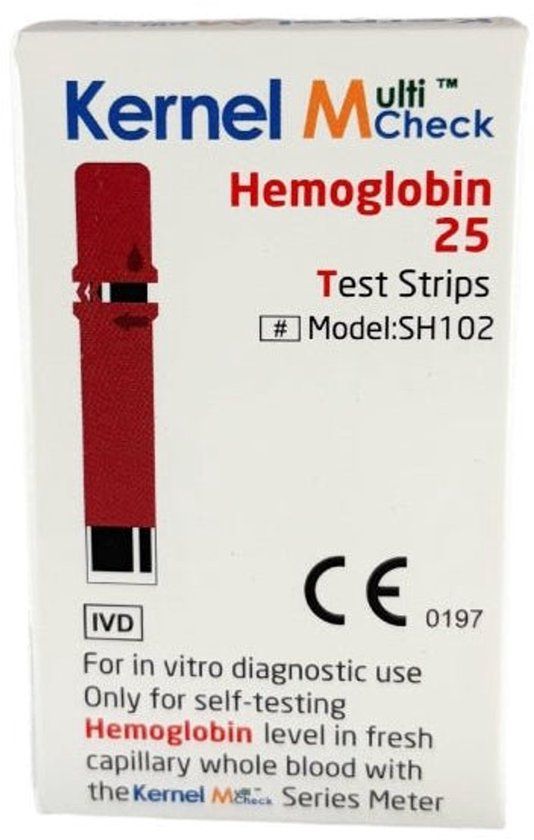 Multicheck Testjezelf Kernel multicheck Hemoglobine teststrips (25)