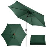 Merkloos Parasolhoes Parasoldoek Vervangend Luifeldoek - 3 m met 6 Ribben - Groen