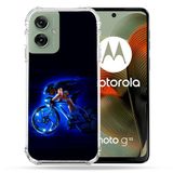Versterkte Motorola Versterkte hoes voor Motorola G55 5G Sport Fietsen Blauw