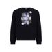 B.Nosy rechtvallende sweater met print - zwart