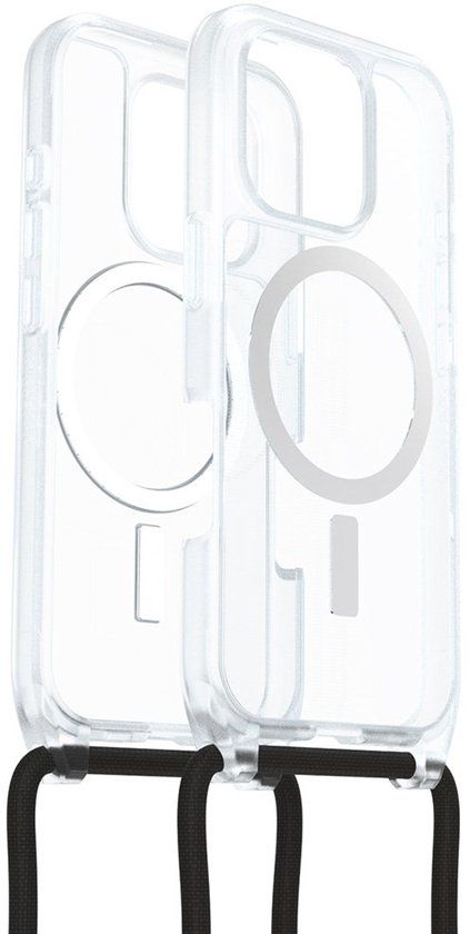 OtterBox React Necklace Hoesje Geschikt voor Apple iPhone 16 Pro | Compatibel met MagSafe | Back Cover met Koord | Transparant