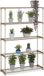 Merkloos Relaxdays Plantenrek binnen - 140 x 91 x 28 cm - Metaal - Bruin